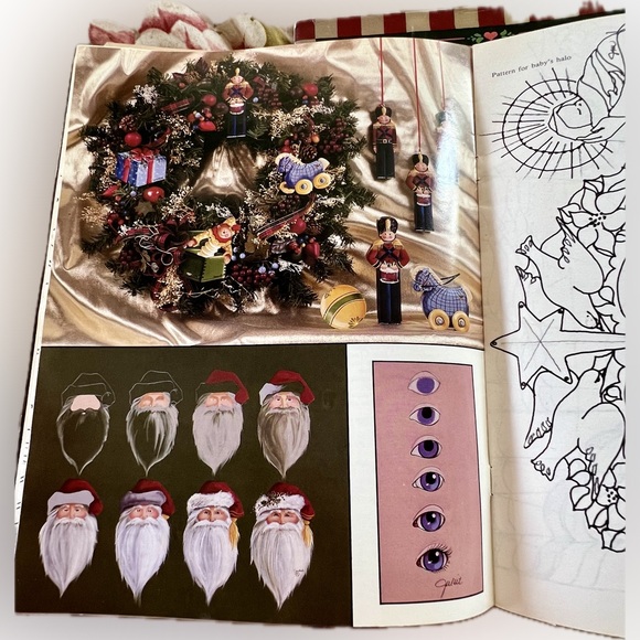 Vtg Craft Books lot of 5 1980s Christmas Sew Paint Quill Cross Stitch Patterns - Picture 13 of 16